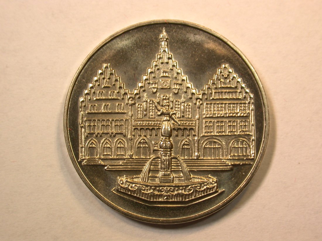  D09  Frankfurt Medaille 1970 der VDM (Vereinigte Deutsche Metallwerke) in ST-fein in Originalbilder   
