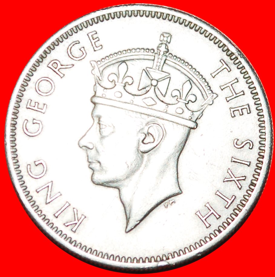  √ SIMBABWE-VOGEL (1948-1952): SÜDRHODESIEN ★ 1 SHILLING 1950! Georg VI. (1937-1952) OHNE VORBEHALT!   