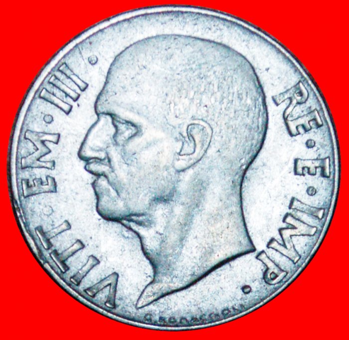 + NOT PLAIN EDGE (1939-1943): ITALY ★ 20 CENTESIMOS 1942R XX! LOW START ★ NO RESERVE!
