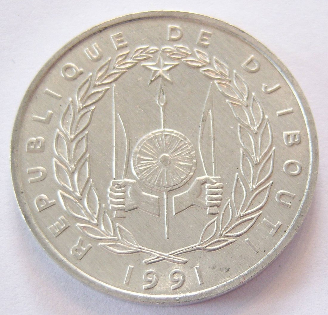  Djibouti Dschibuti 5 Francs 1991   