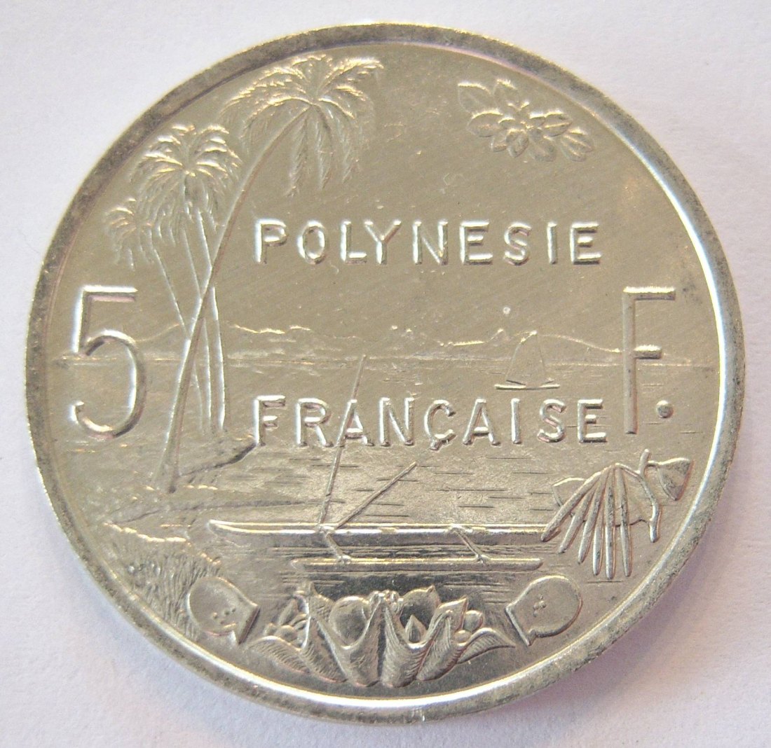  Französisch Polynesien 5 Francs 1992 Alu   