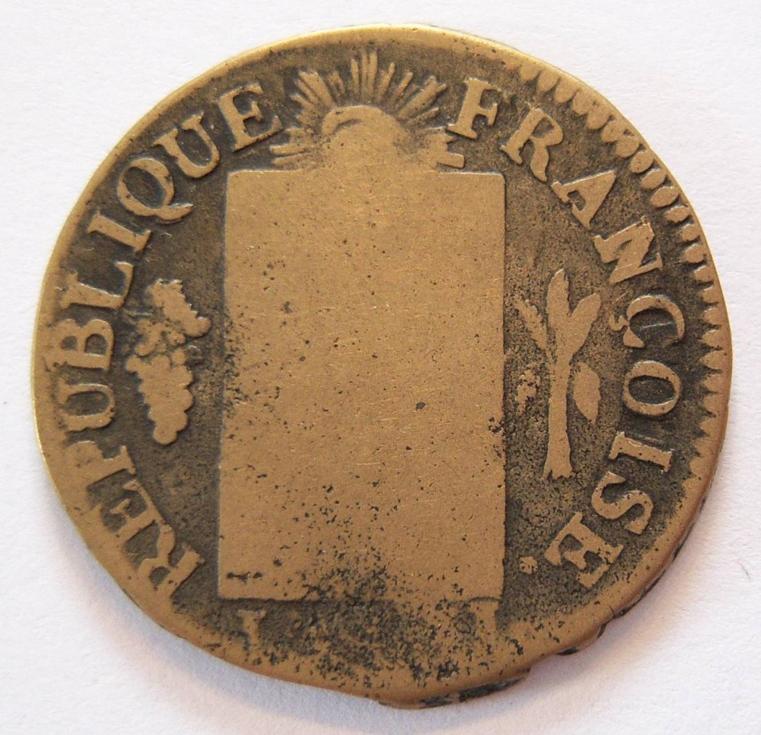  Frankreich 1 Sol 1793 W   
