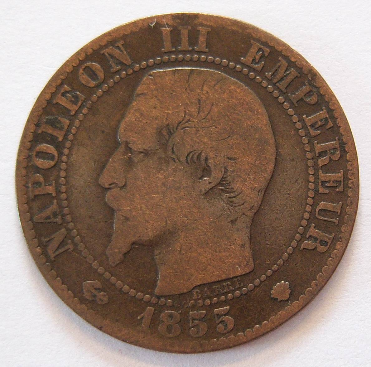  Frankreich Cinq 5 Centimes 1855 MA   