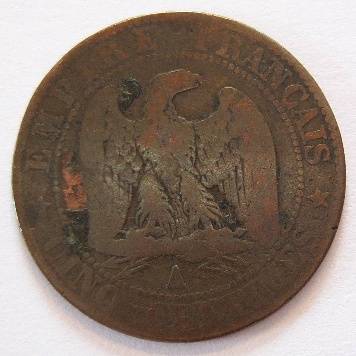  Frankreich Cinq 5 Centimes 1856 A   