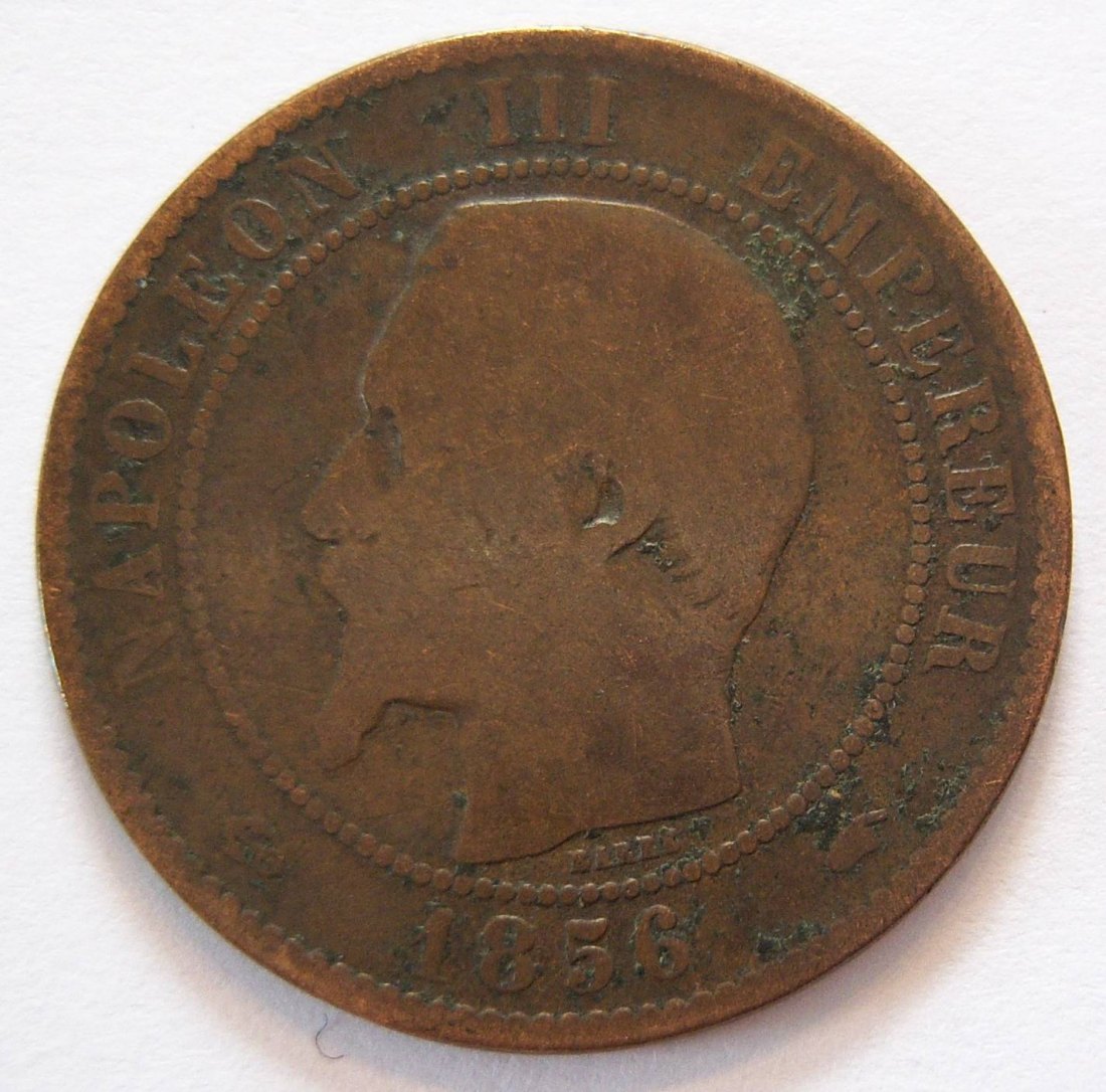  Frankreich Dix 10 Centimes 1856 A   