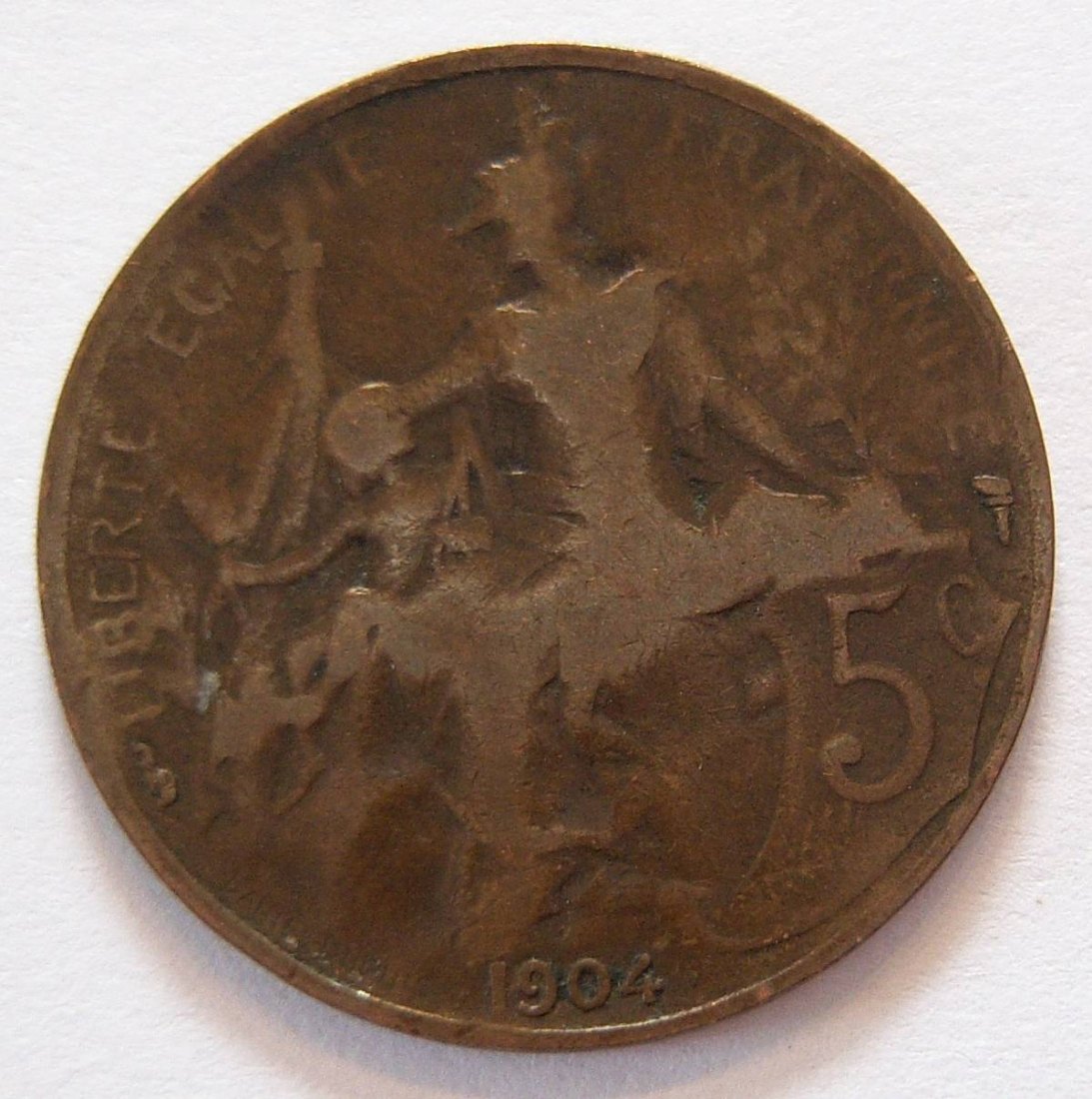  Frankreich 5 Centimes 1904   