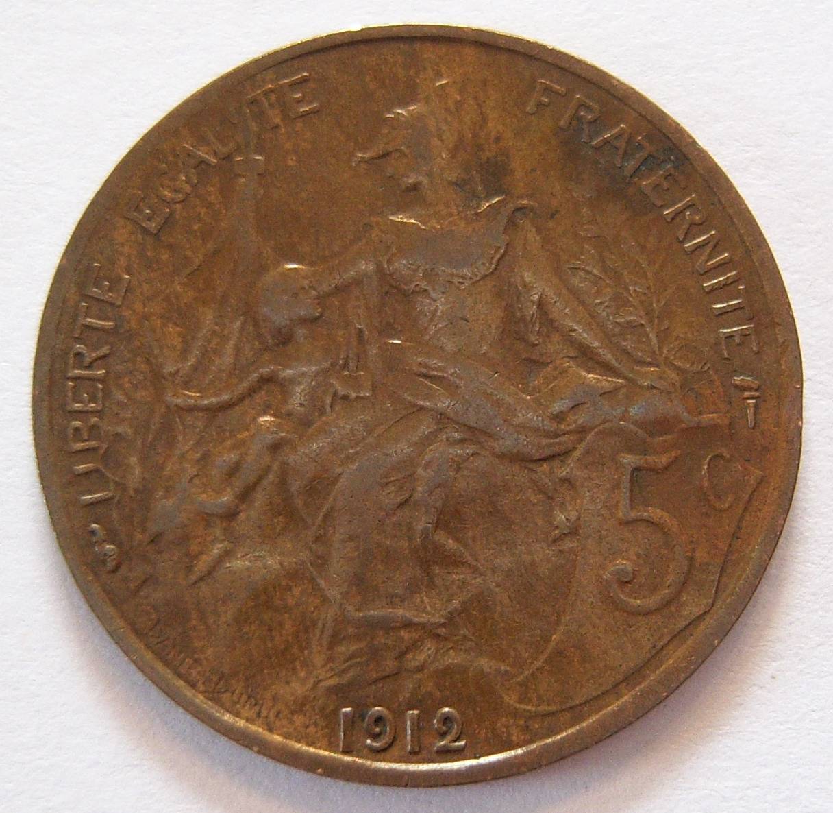  Frankreich 5 Centimes 1912   