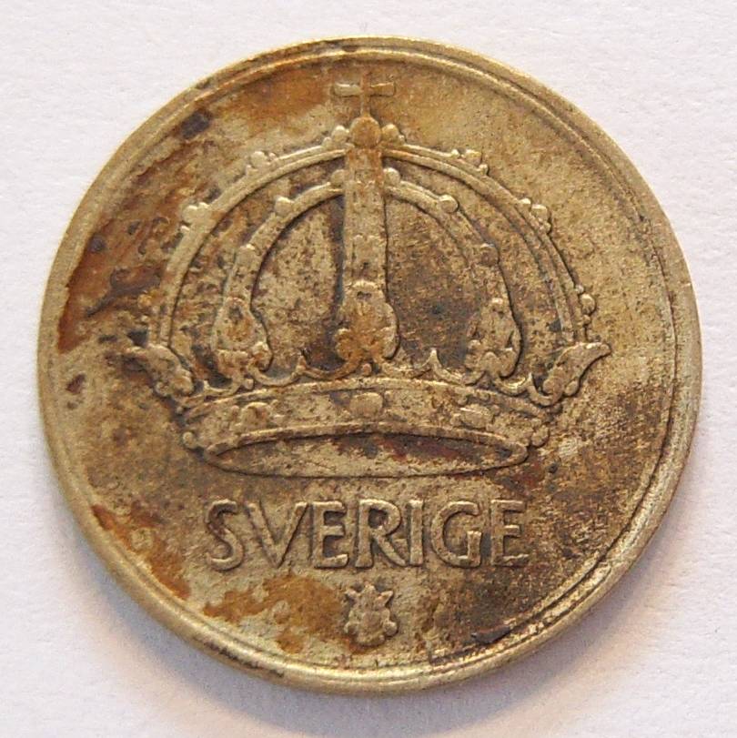  Schweden 10 Öre 1948 Silber   