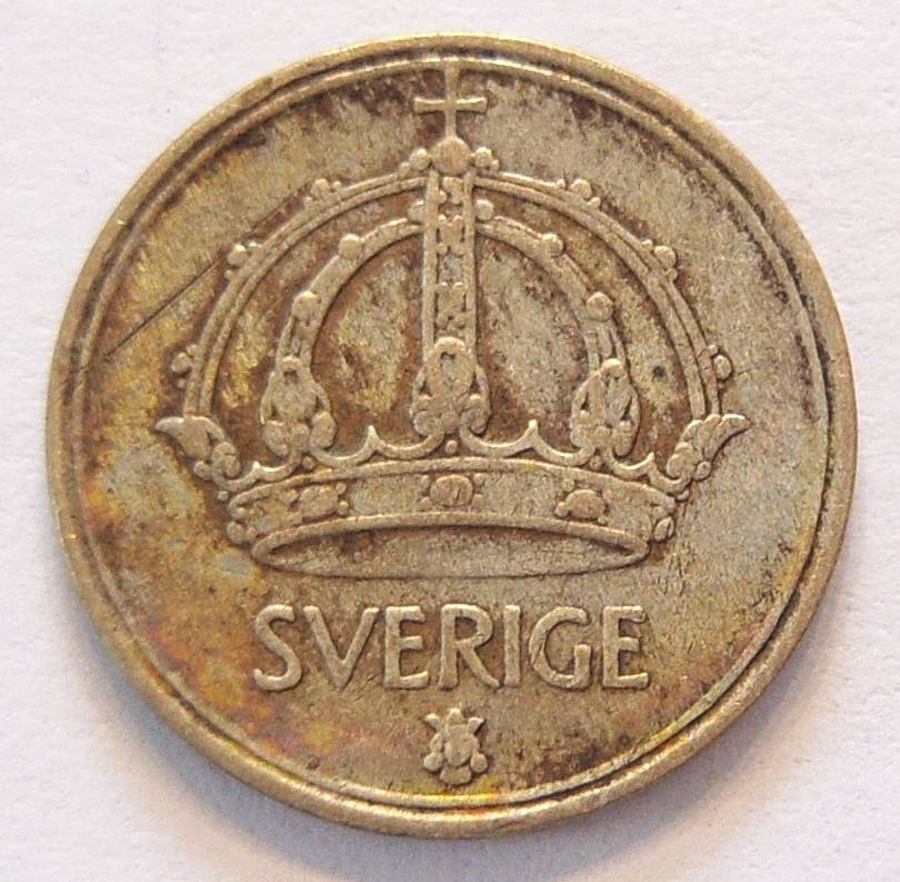  Schweden 10 Öre 1949 Silber   