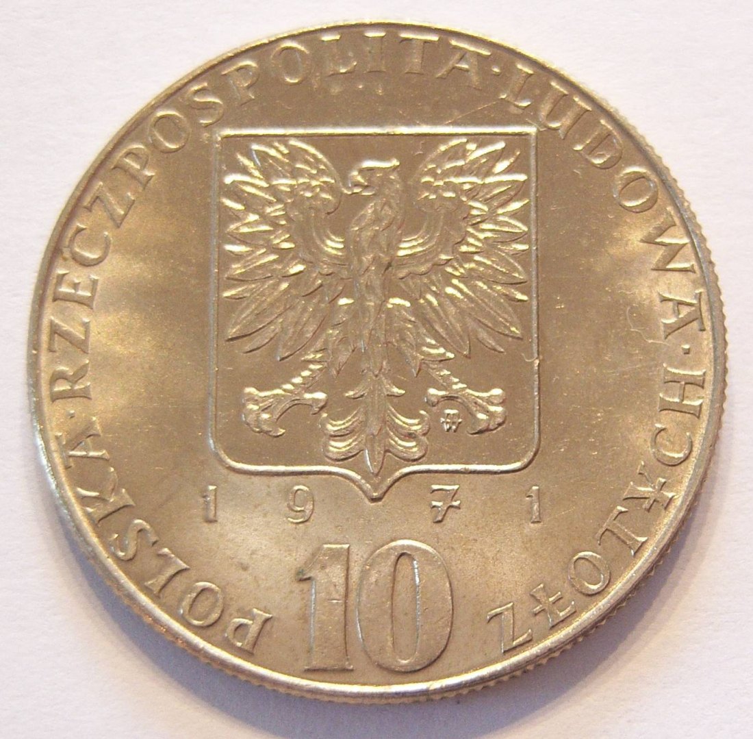  Polen 10 Zlotych 1971   