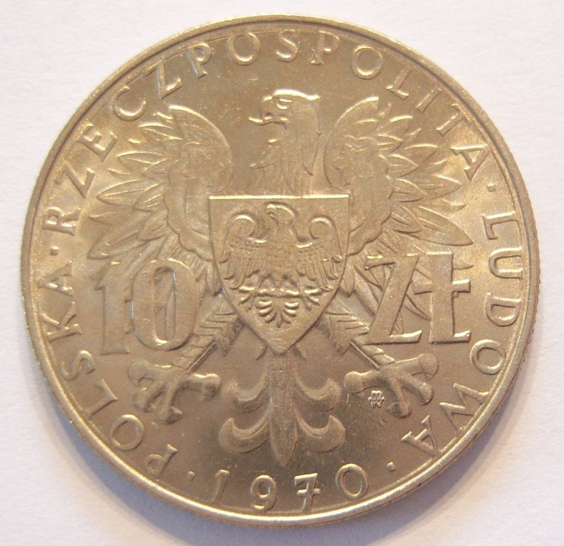  Polen 10 Zlotych 1970   