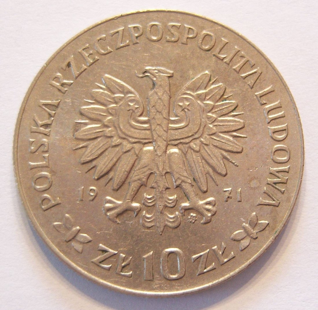  Polen 10 Zlotych 1971   