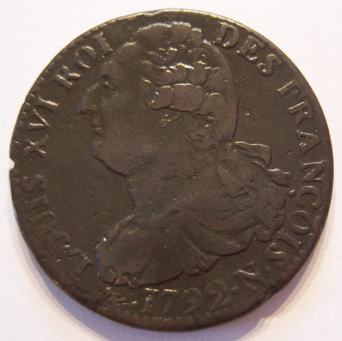  Frankreich Louis XVI. 2 Sols 1792 N SPITZENSTÜCK !!   