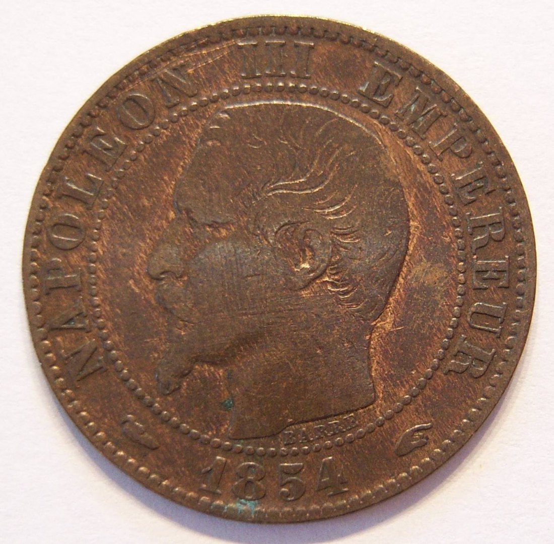  Frankreich 5 Centimes 1854 A   