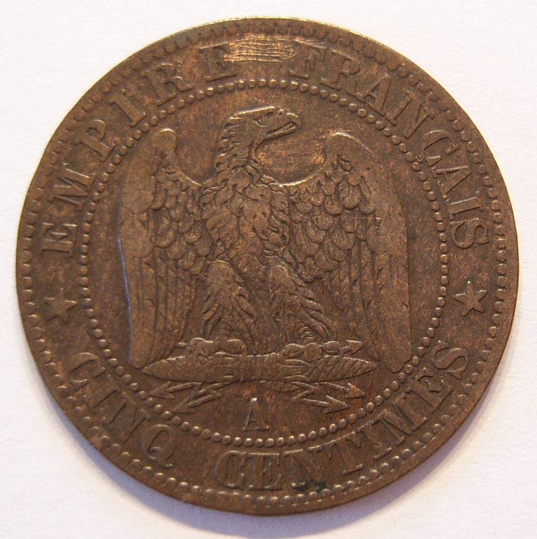  Frankreich 5 Centimes 1854 A   