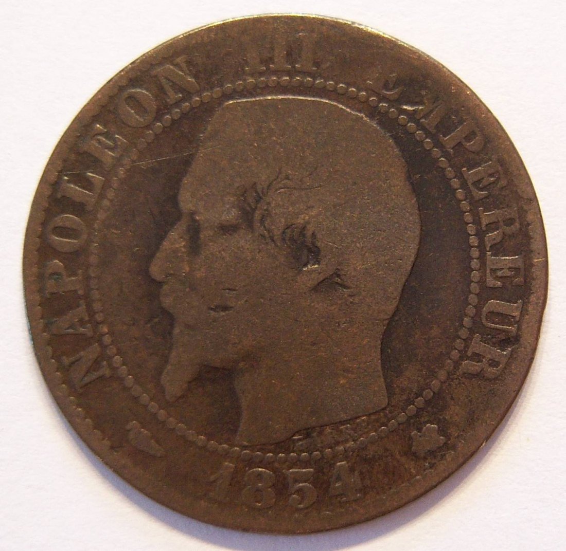  Frankreich 5 Centimes 1854 K   