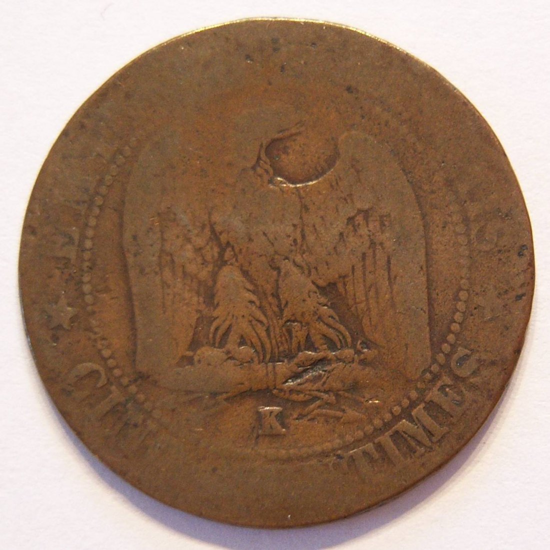  Frankreich Cinq 5 Centimes 1862 K   