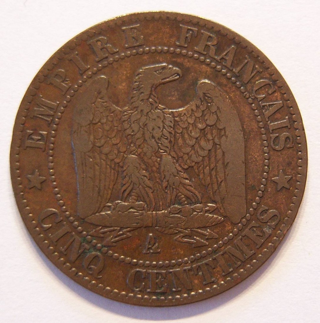  Frankreich Cinq 5 Centimes 1864 A   