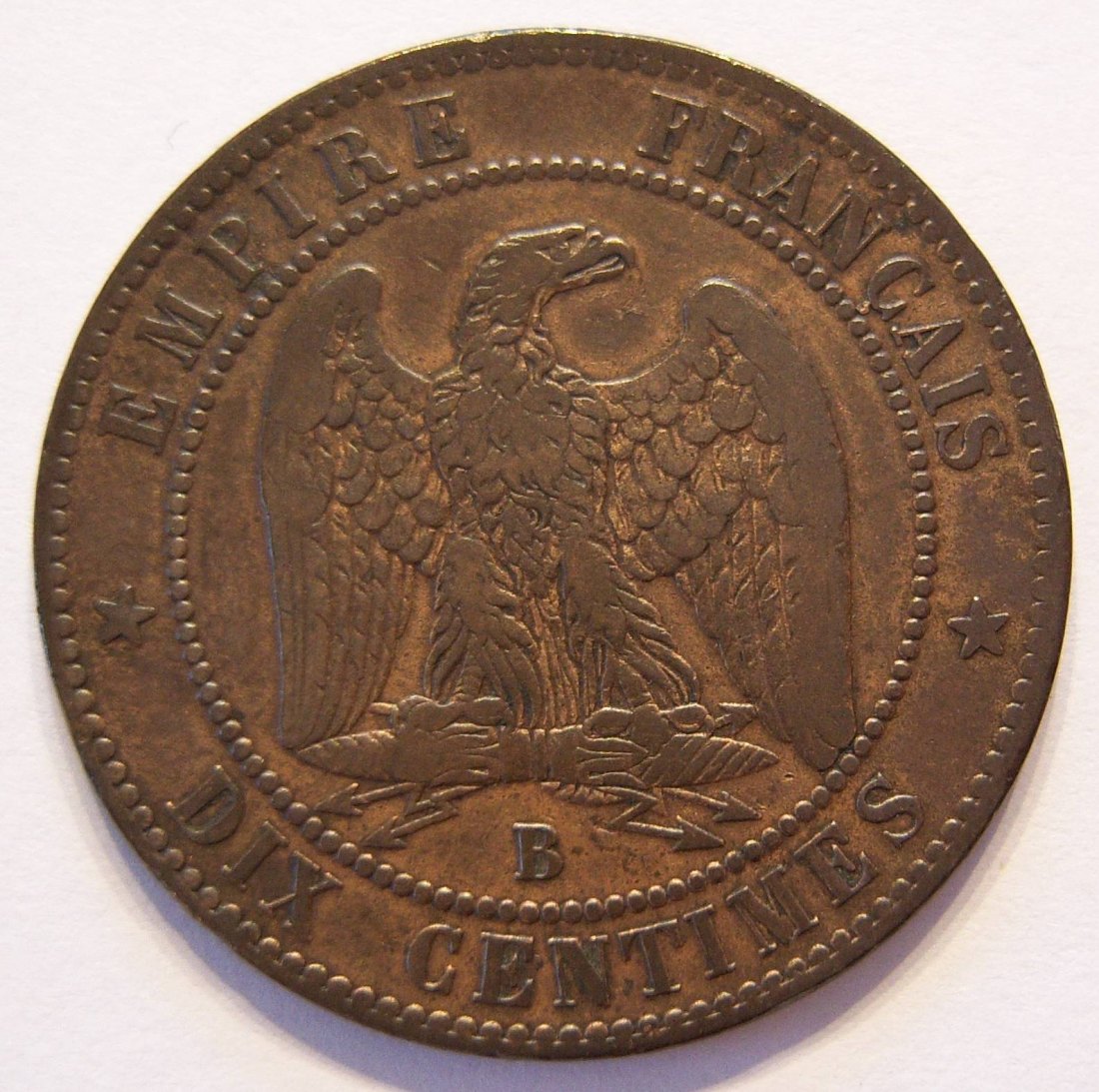  Frankreich Dix 10 Centimes 1853 B   