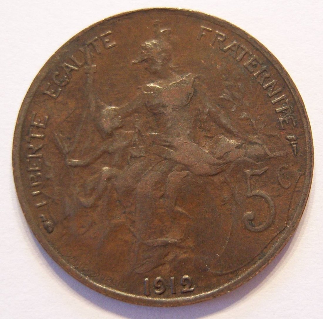  Frankreich 5 Centimes 1912   