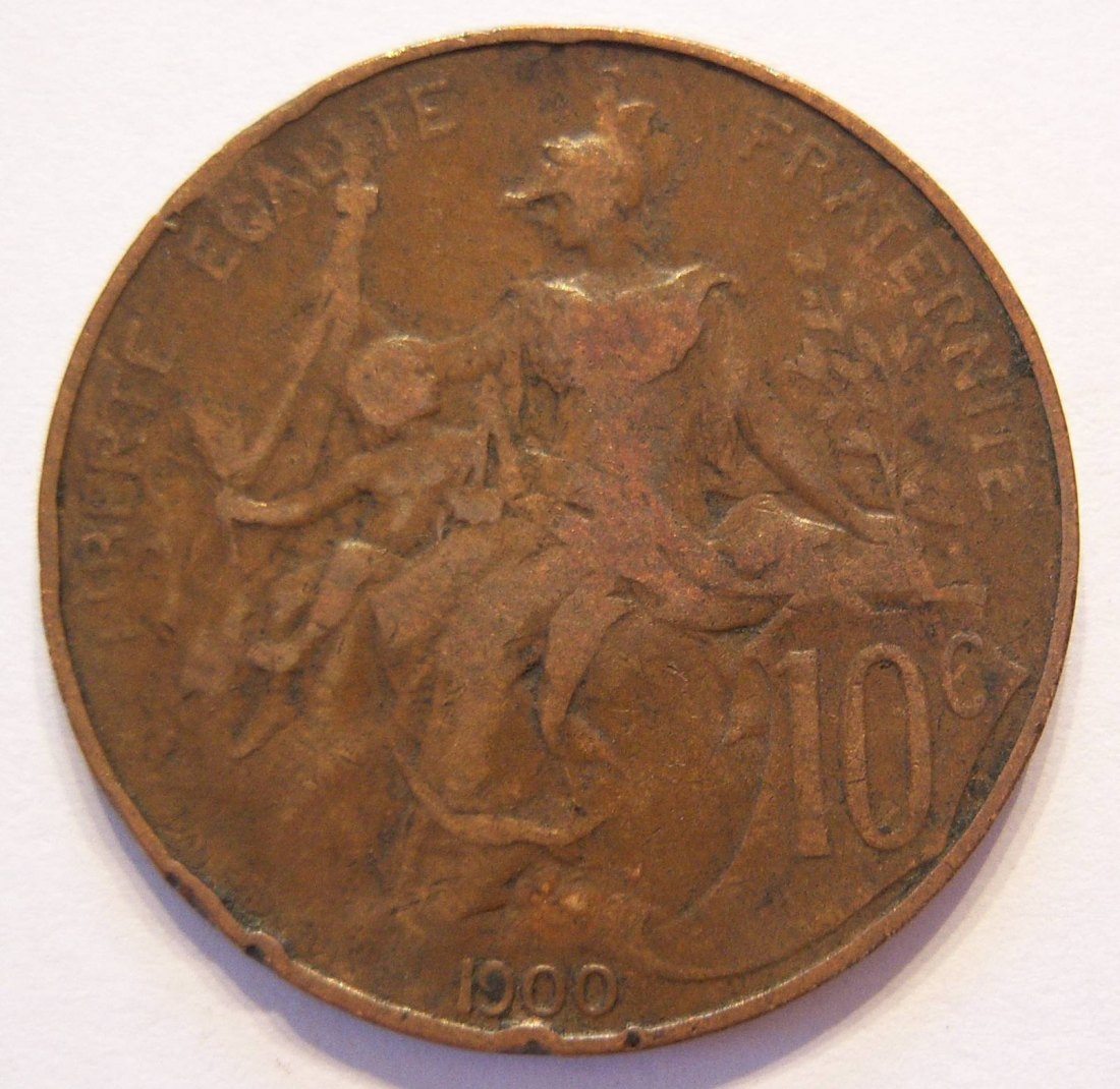  Frankreich 10 Centimes 1900   