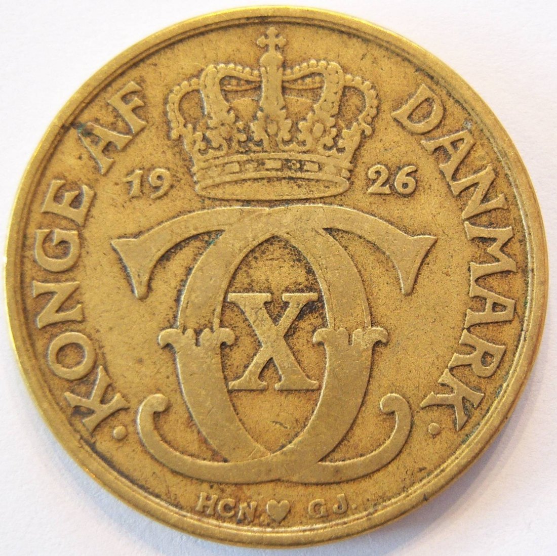  Dänemark 2 Kroner Kronen 1926   