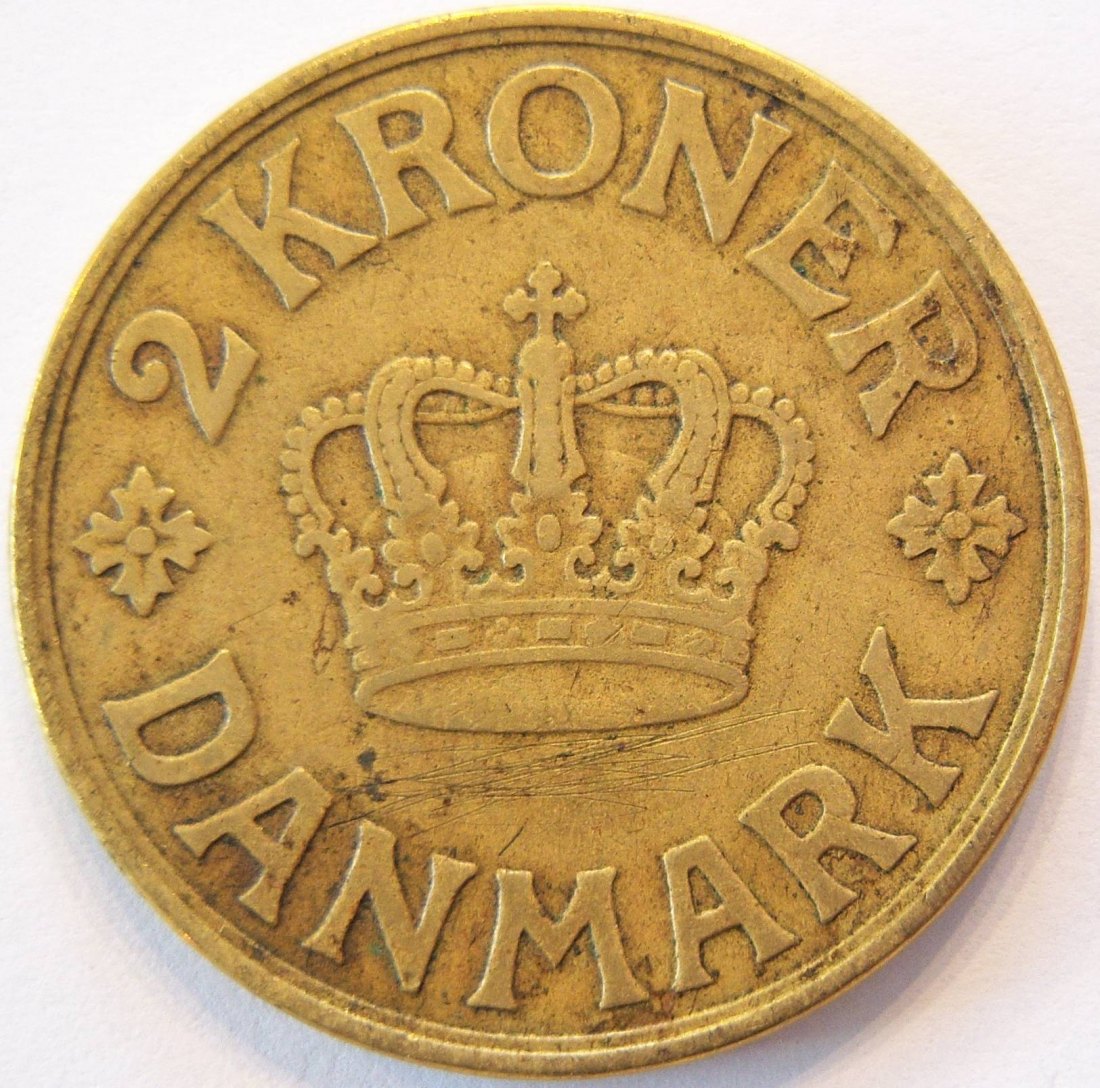  Dänemark 2 Kroner Kronen 1926   