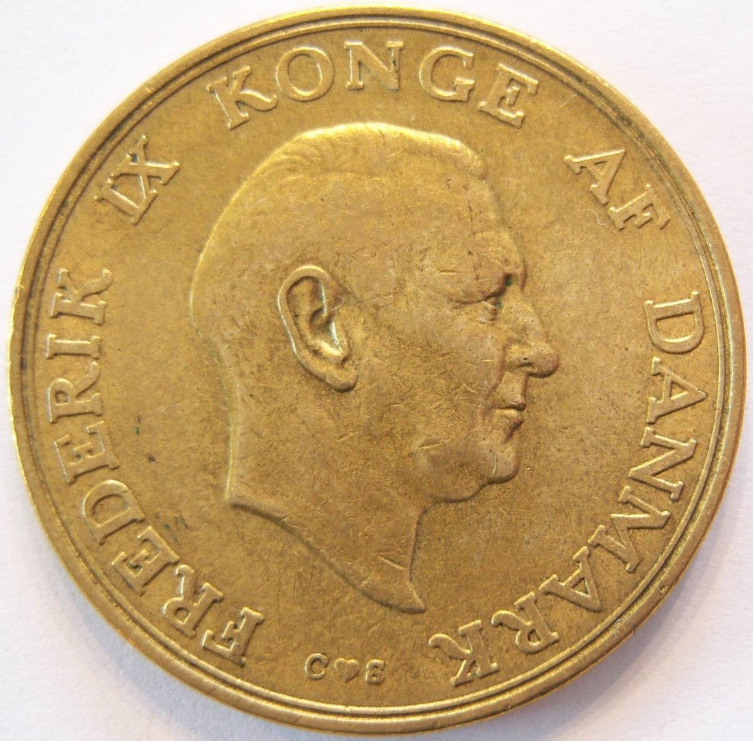  Dänemark 2 Kroner Kronen 1957   