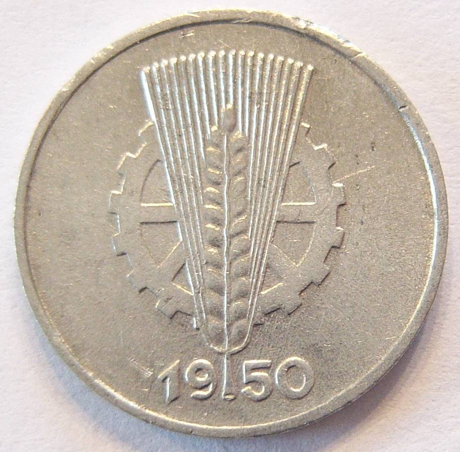  DDR 1 Pfennig 1950 E Alu   