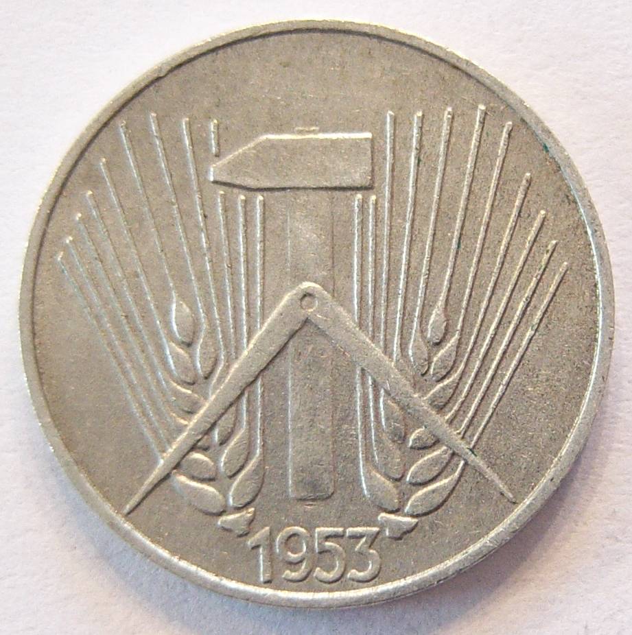  DDR 1 Pfennig 1953 E Alu   