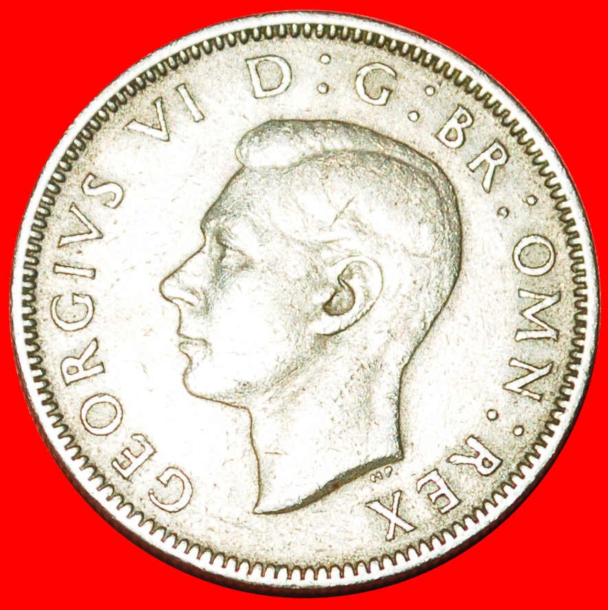  + SCHOTTISCHER LÖWE: GROSSBRITANNIEN ★ 1 SHILLING 1948 GEORG VI. (1937-1952)! OHNE VORBEHALT!   