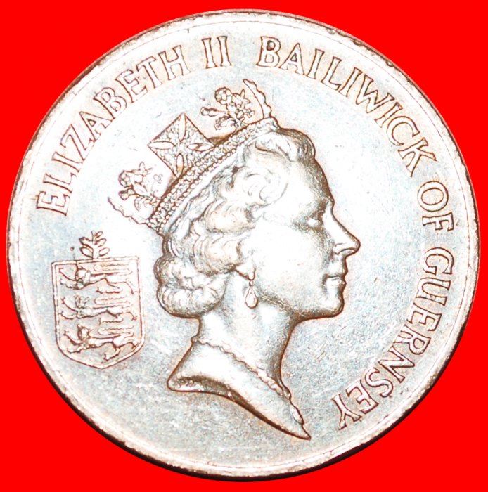  + KUH (1985-1990): GUERNSEY ★ 2 PENCE 1990! OHNE VORBEHALT!   