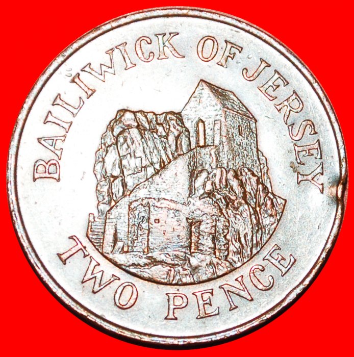 + GREAT BRITAIN (1983-1992): JERSEY ★ 2 PENCE 1987 HERMITAGE! LOW START ★ NO RESERVE!