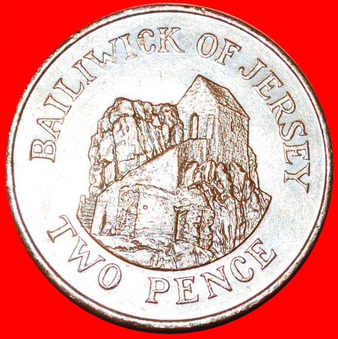 + GREAT BRITAIN (1983-1992): JERSEY ★ 2 PENCE 1989 HERMITAGE! LOW START ★ NO RESERVE!