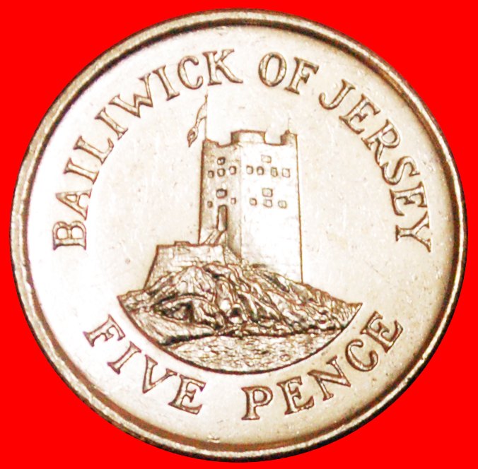  + GROSSBRITANNIEN (1998-2013): JERSEY ★ 5 PENCE 1998 TURM VZGL STEMPELGLANZ! OHNE VORBEHALT!   