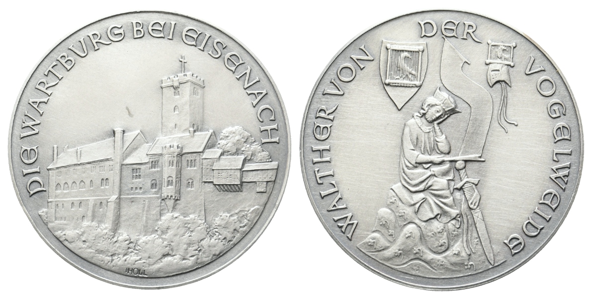  Eisenach - Silbermedaille o.J.; 1000 Ag; 25,30 g; Ø 40 mm   