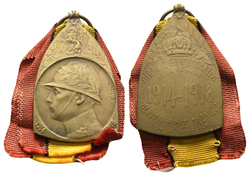  Bronzemedaille 1914-1918; 24,17 g  48 x 31 mm   