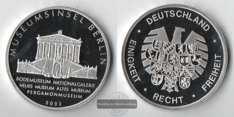  Medaille Deutschland Museumsinsel Berlin 2002 FM-Frankfurt   