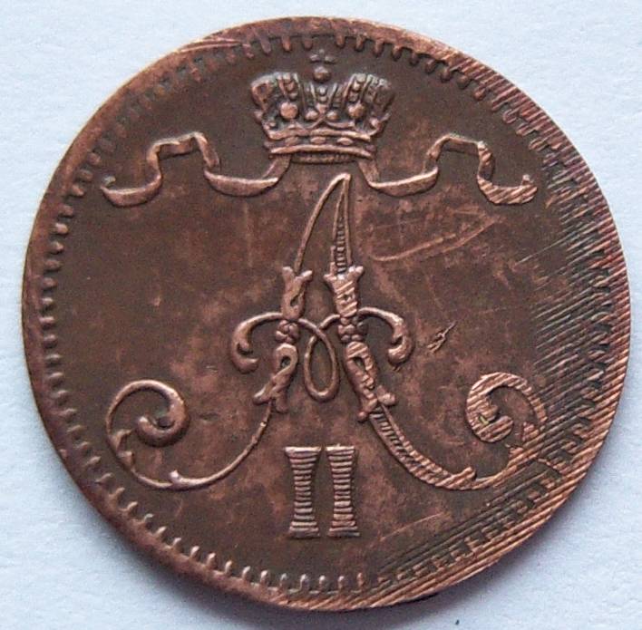  Finnland 1 Penni 1875   