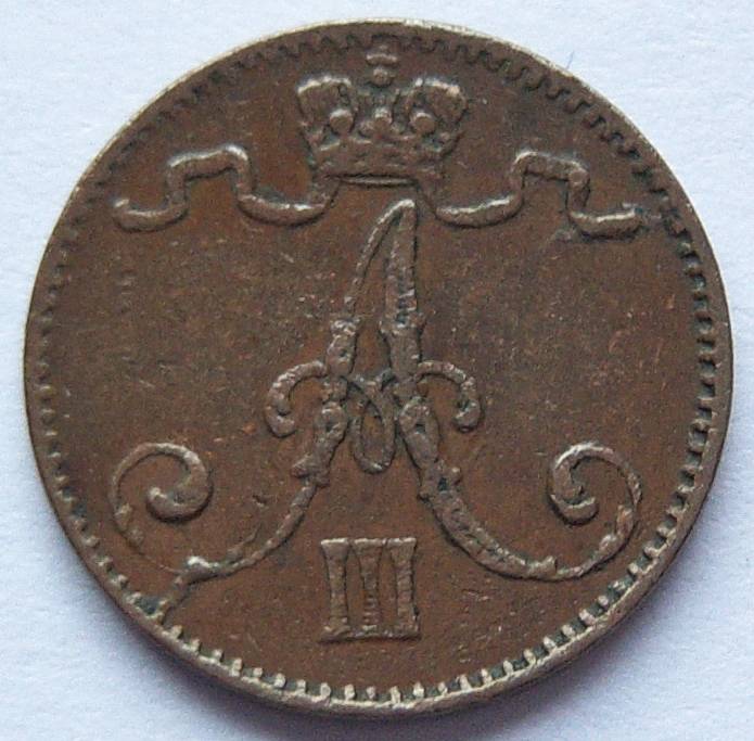  Finnland 1 Penni 1888   
