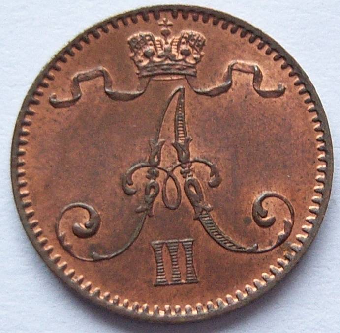  Finnland 1 Penni 1893   