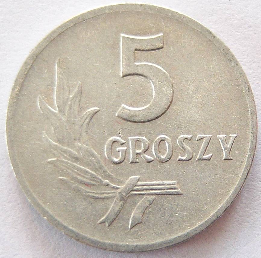  Polen 5 Groszy 1960 Alu   