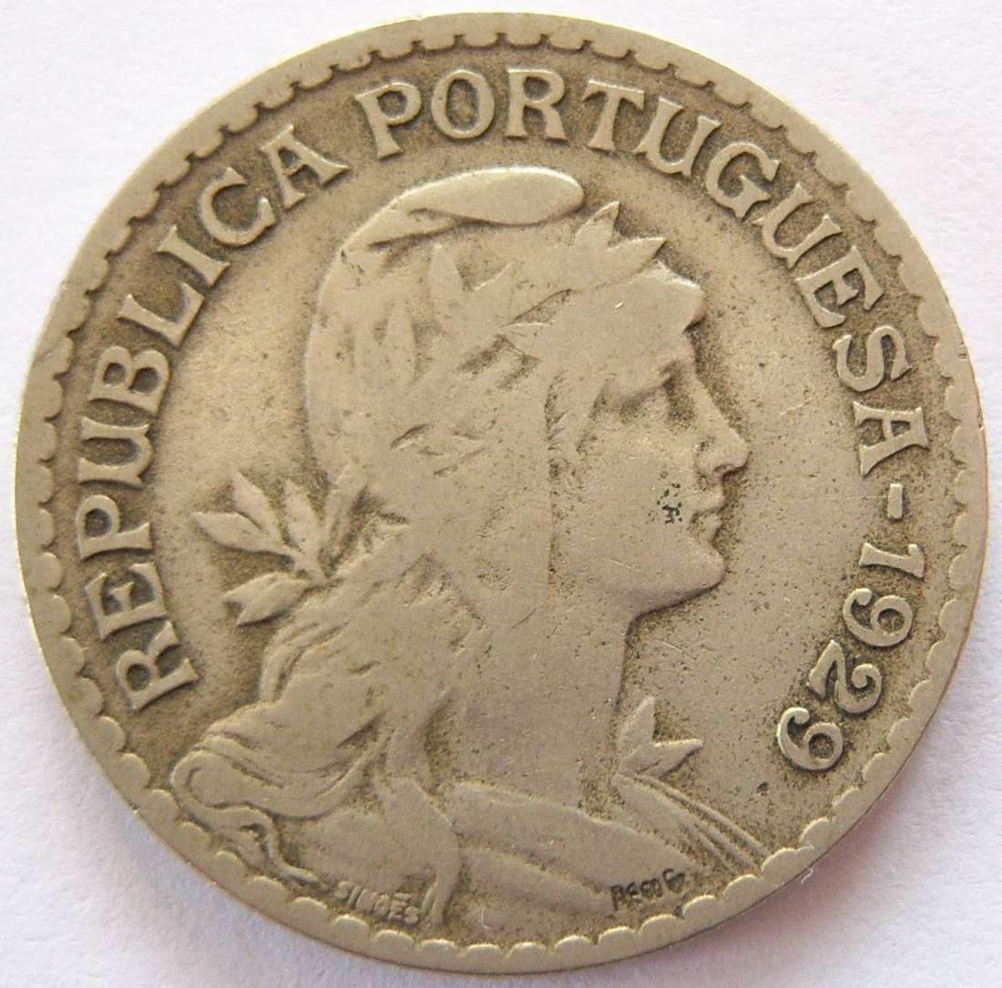  Portugal 1 Escudo 1929   