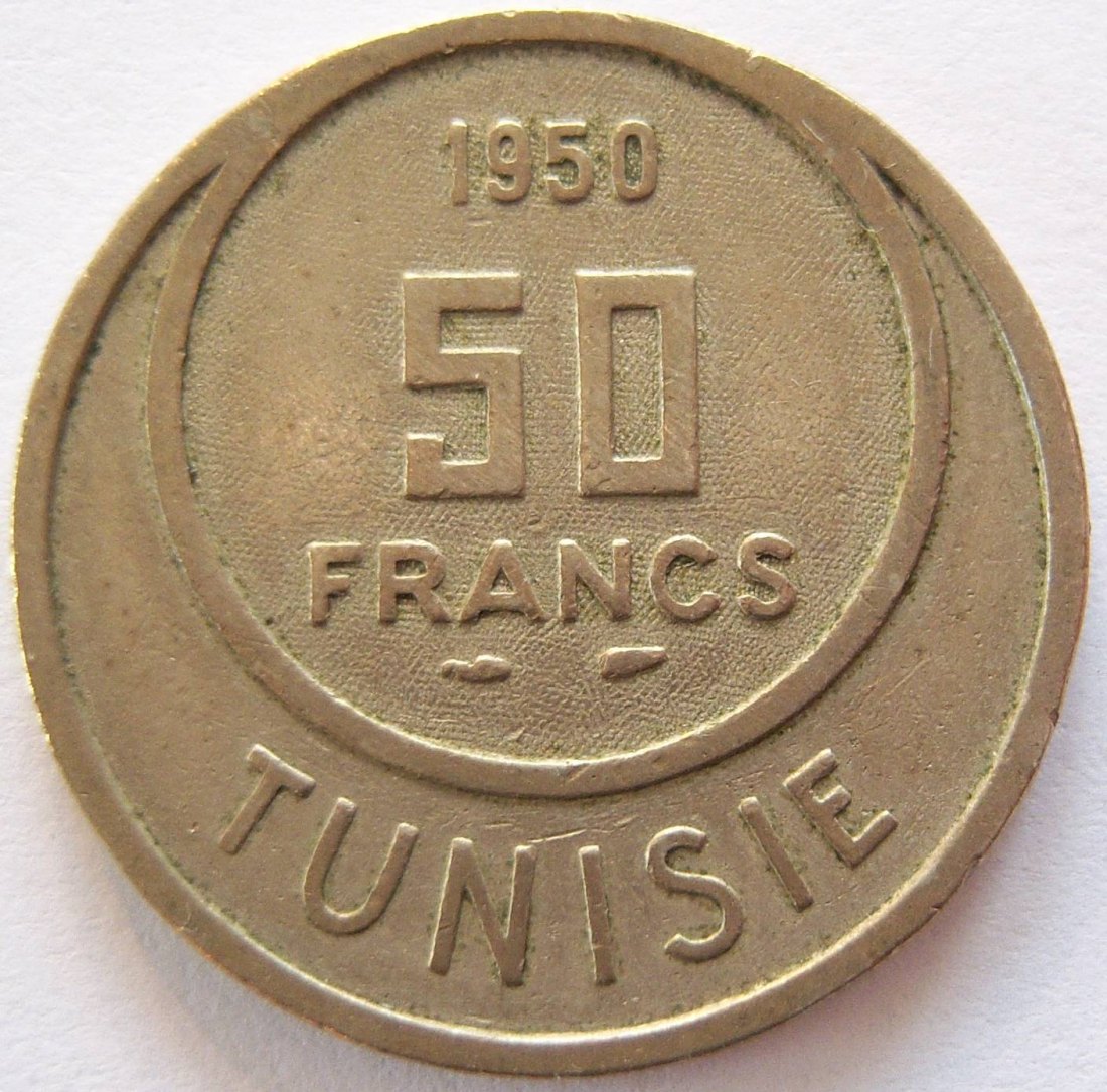  Tunesien 50 Francs 1950   