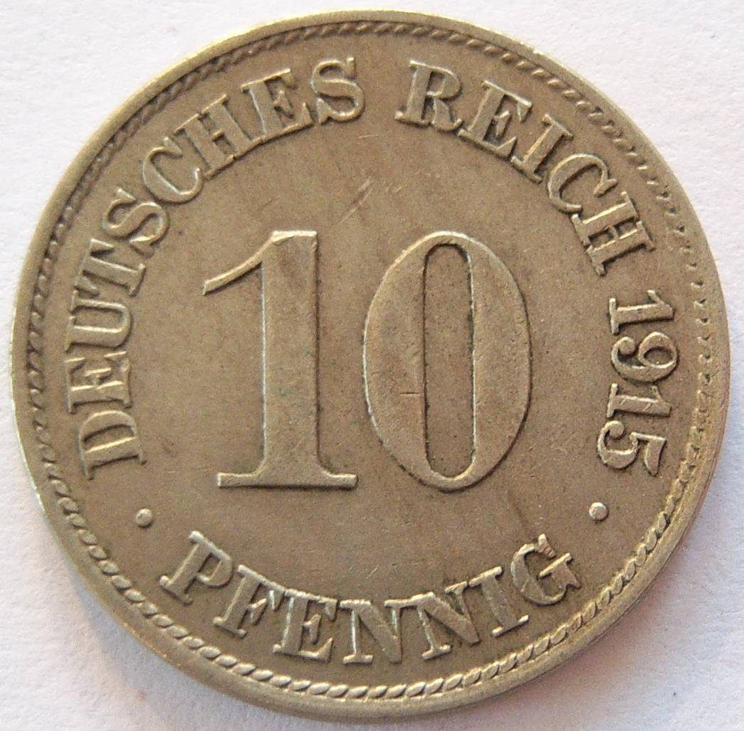  Deutsches Reich 10 Pfennig 1915 J   