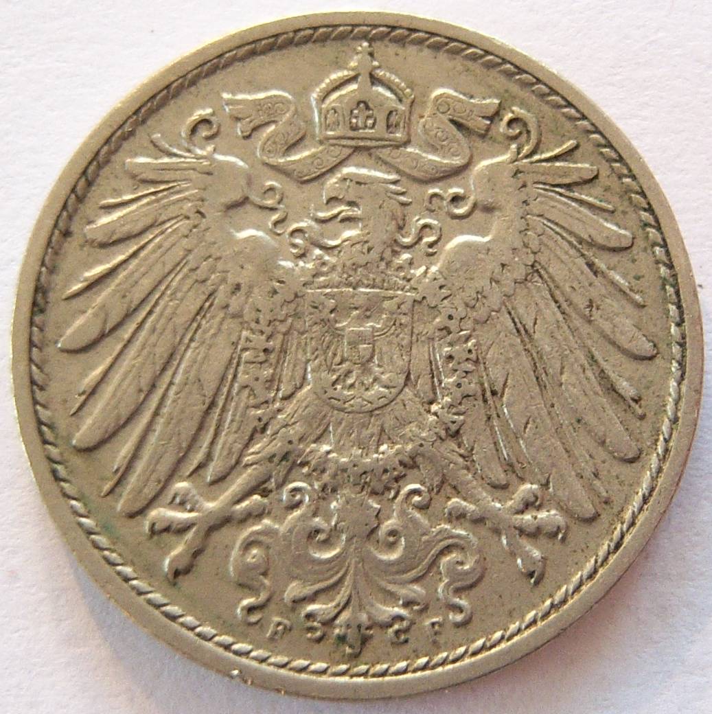  Deutsches Reich 10 Pfennig 1912 F   