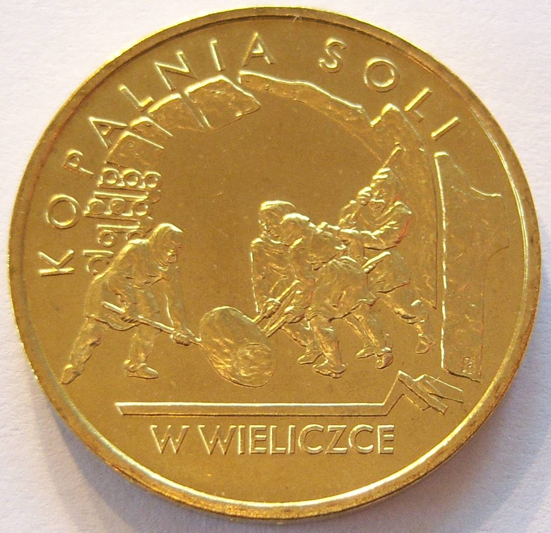  Polen 2 Zloty Zlote 2001 Kopalnia   