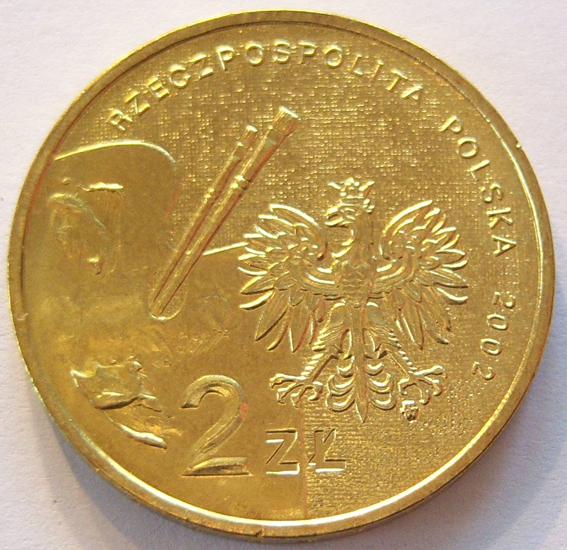  Polen 2 Zloty Zlote 2002 Matejko   