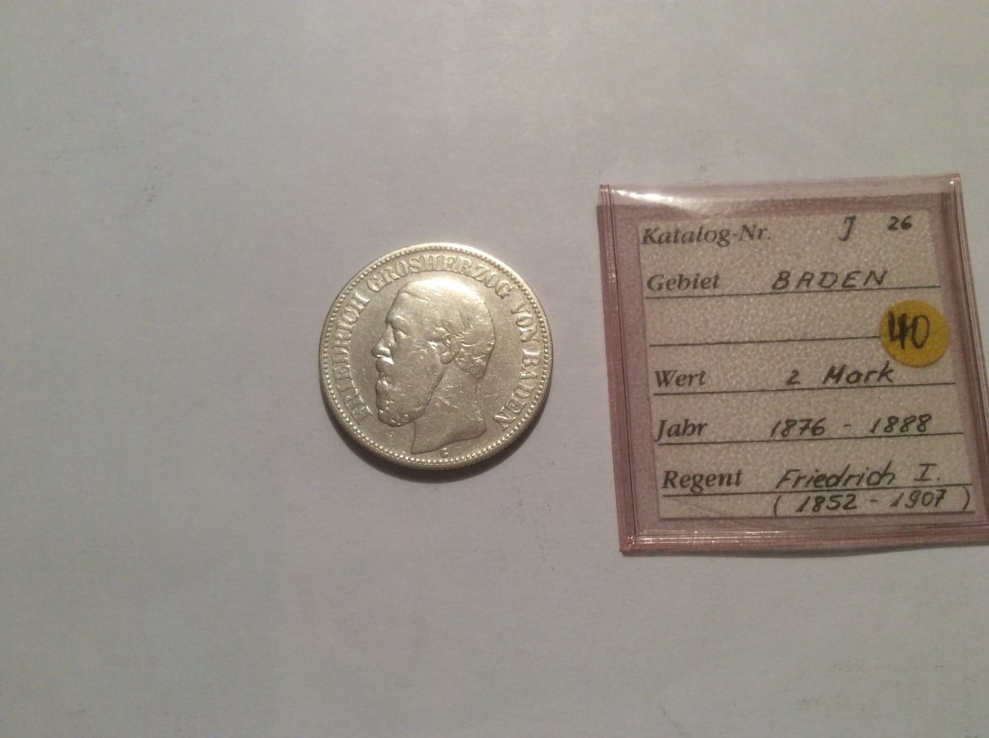 Baden 2 Mark 1876G Jäger 26