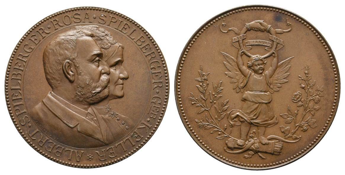  München; Medaille 1890 Bronze; 39,17 g, Ø 41 mm   